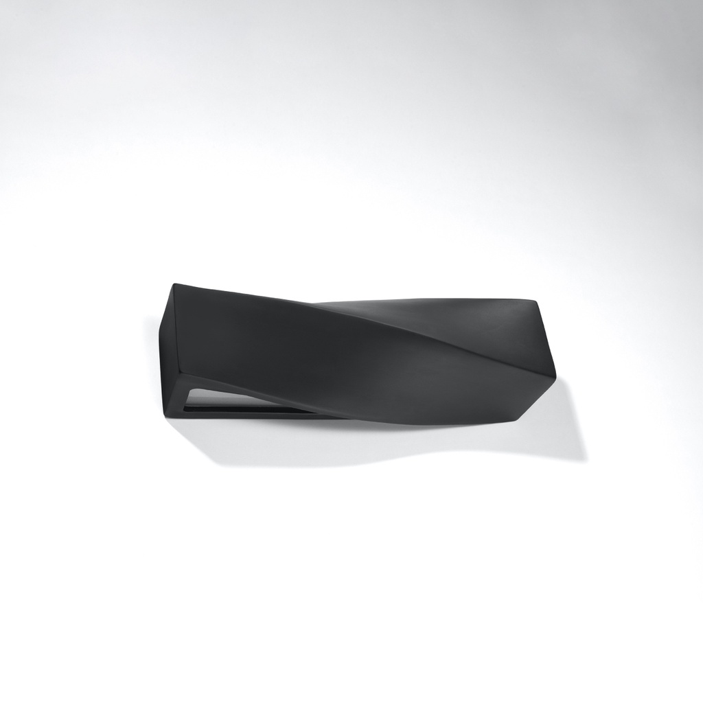 Ceramic wall lamp SIGMA – Black – photo 3