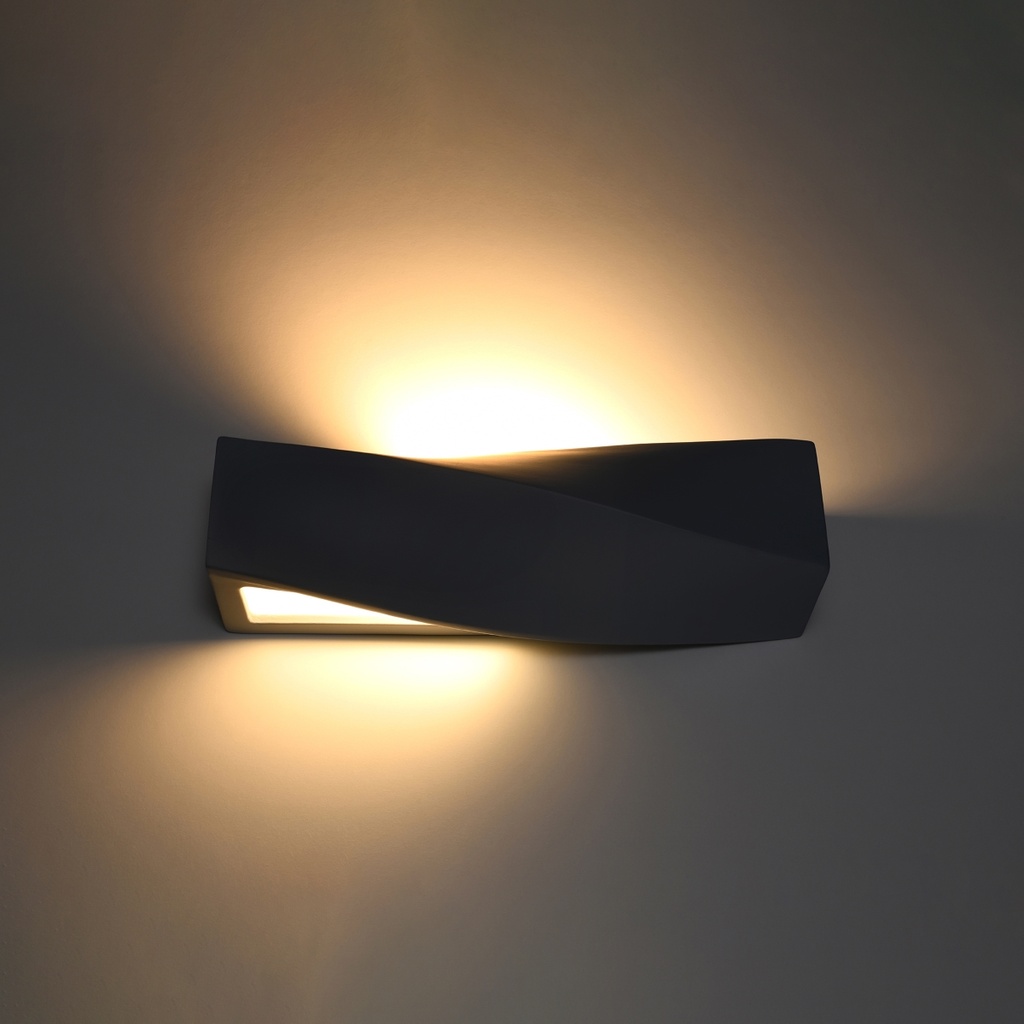 Ceramic wall lamp SIGMA – Black – photo 4