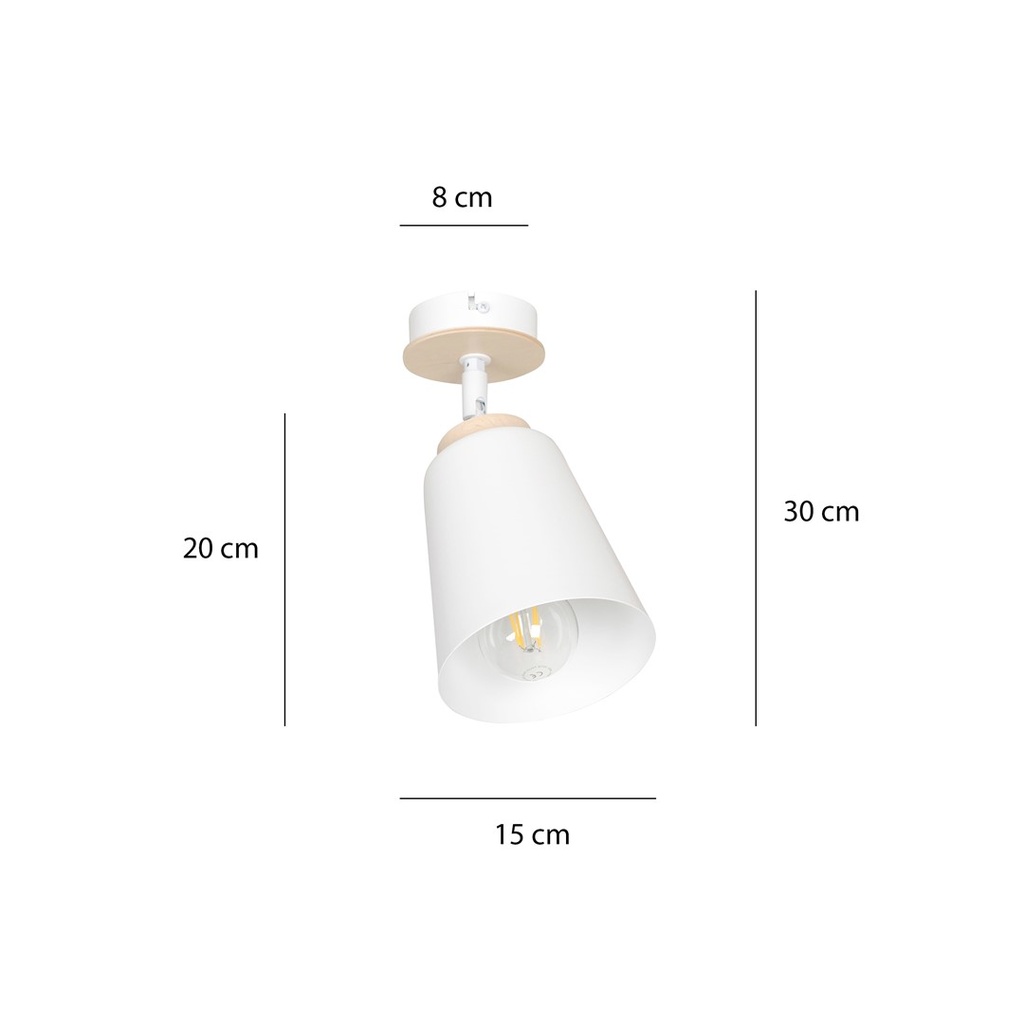 Atlas 1 ceiling lamp – White – photo 9