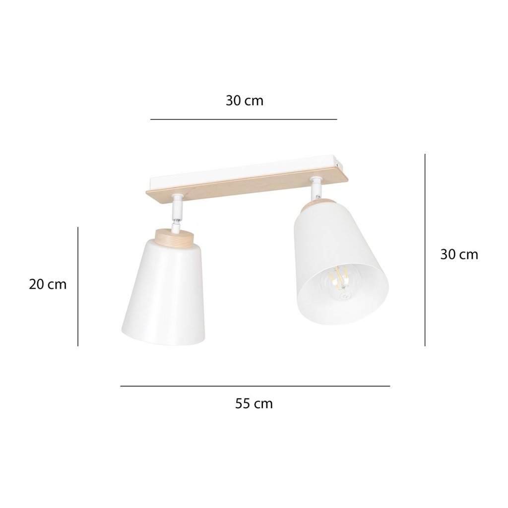 Atlas 2 ceiling lamp – White – photo 10