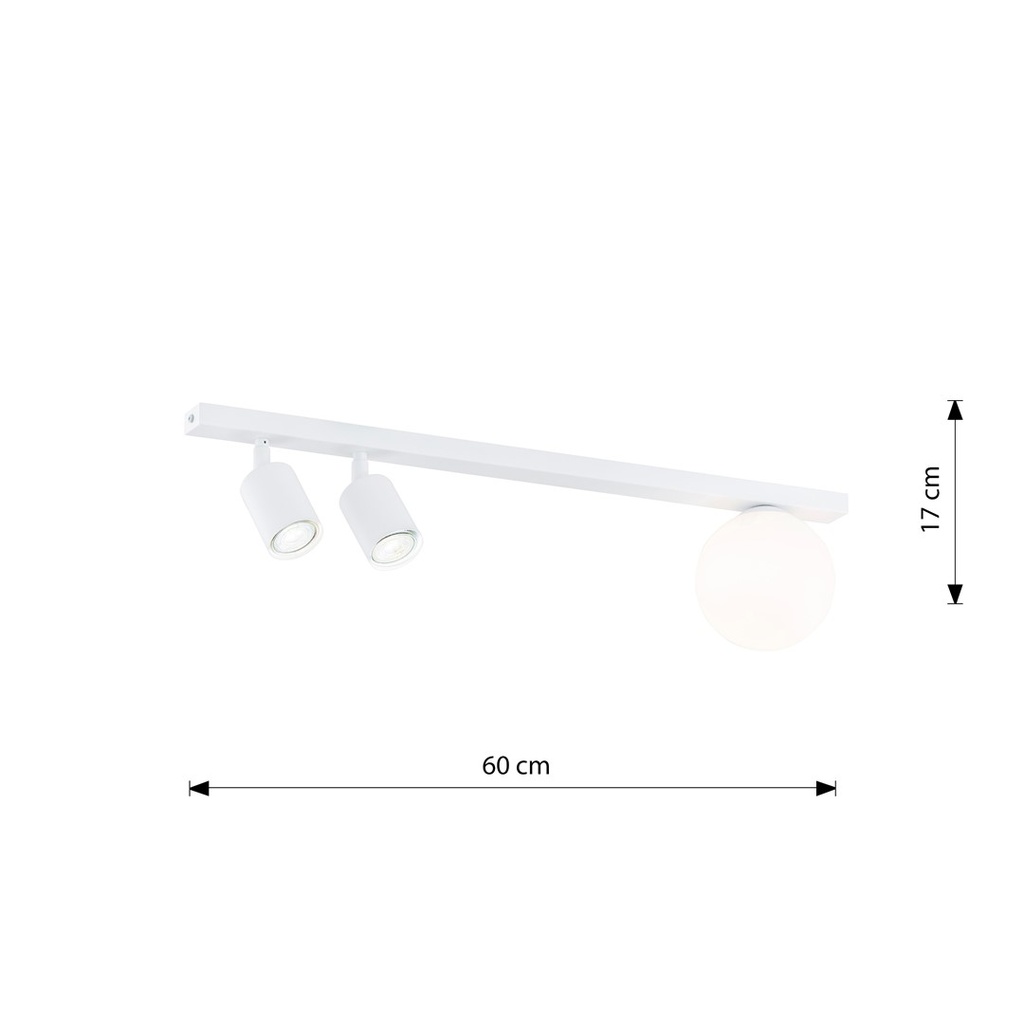 Baster 3 ceiling lamp – White – photo 7