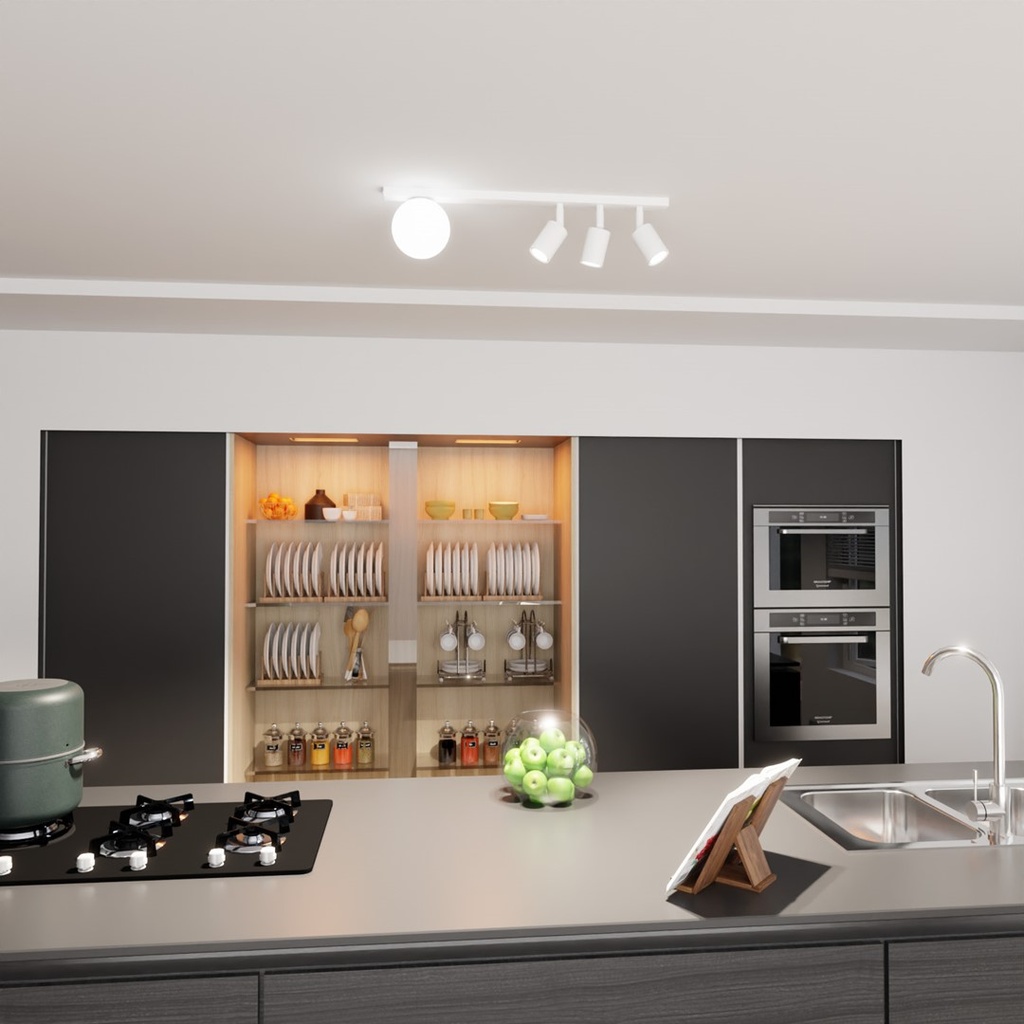 Baster 4 ceiling lamp – White – photo 4