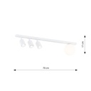 Baster 4 ceiling lamp – White – photo 7