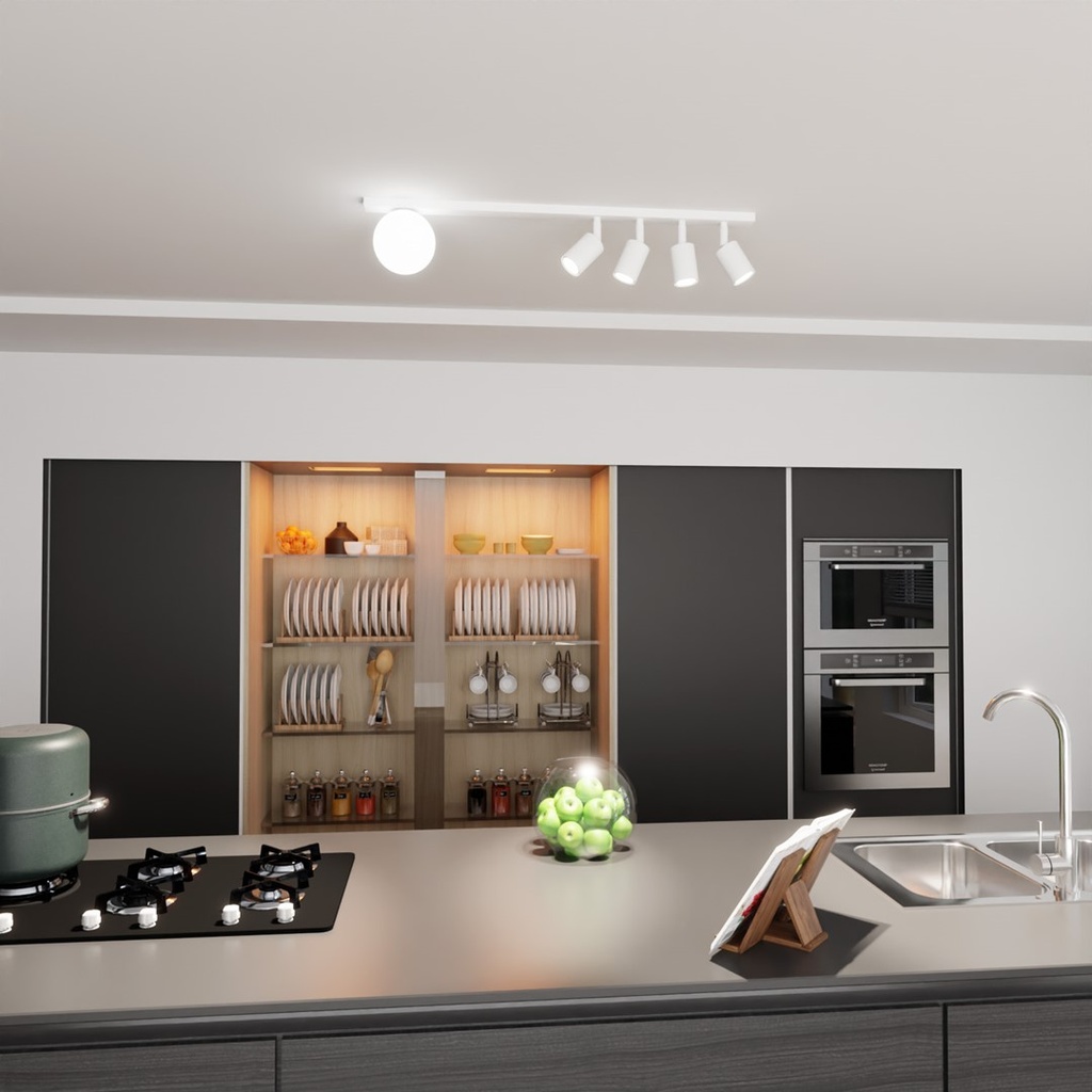 Baster 5 ceiling lamp – White – photo 4