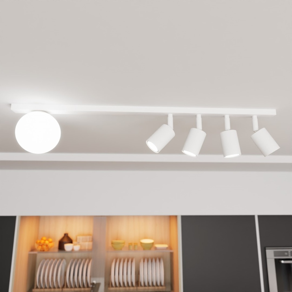 Baster 5 ceiling lamp – White – photo 5