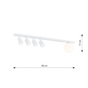 Baster 5 ceiling lamp – White – photo 7