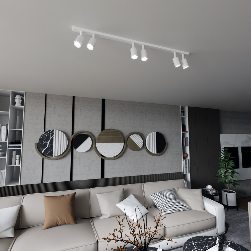 Flash 6 ceiling lamp – White – photo 4