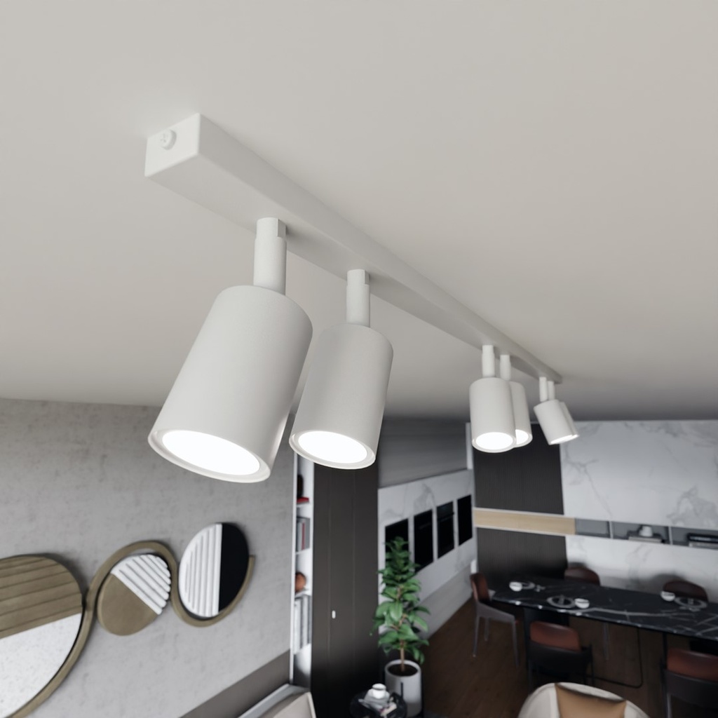 Flash 6 ceiling lamp – White – photo 8