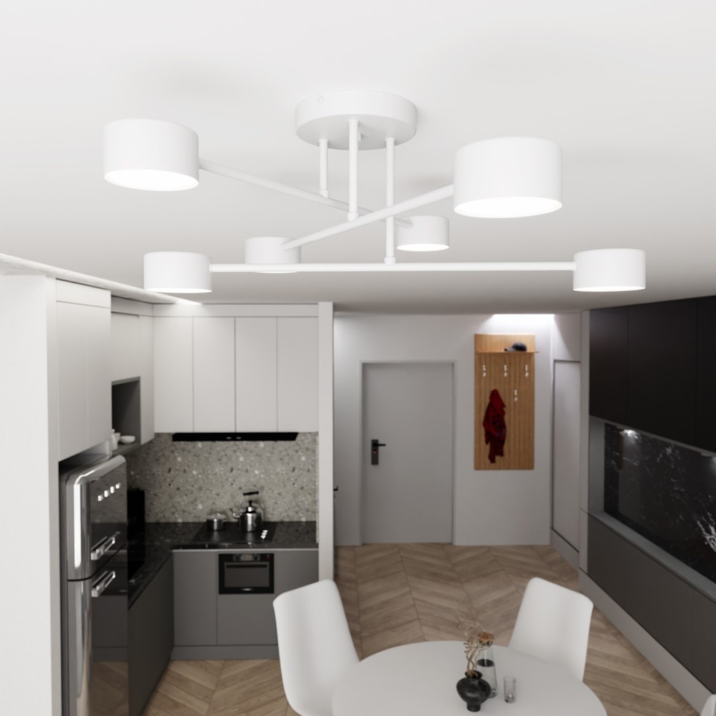 Halo 6 ceiling lamp – White – photo 3