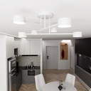 Halo 6 ceiling lamp – White – photo 3