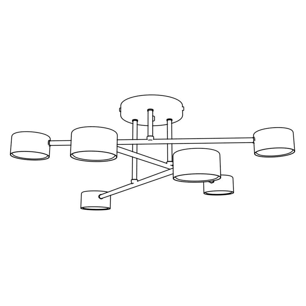 Halo 6 ceiling lamp – White – photo 7
