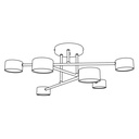 Halo 6 ceiling lamp – White – photo 7