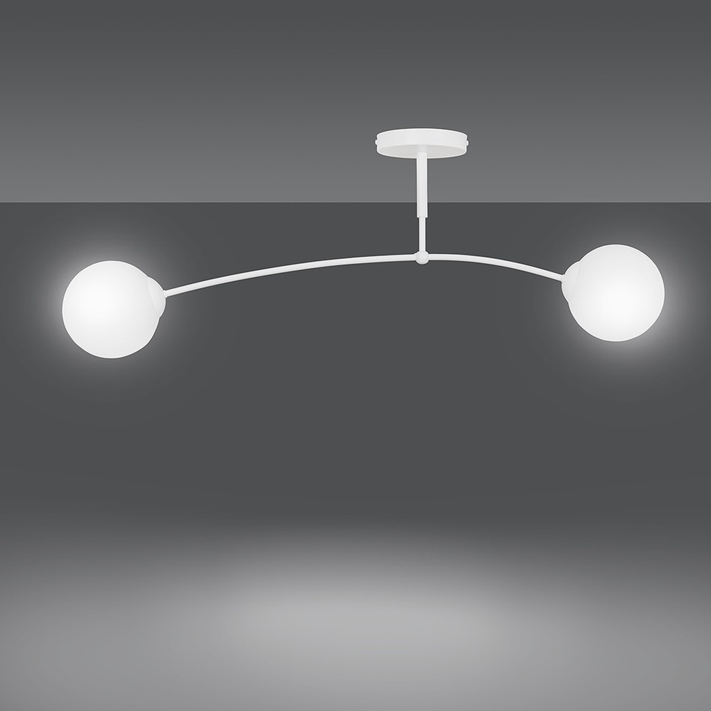 Pregos 2 ceiling lamp – White – photo 3