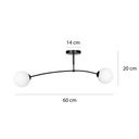Pregos 2 ceiling lamp – White – photo 4