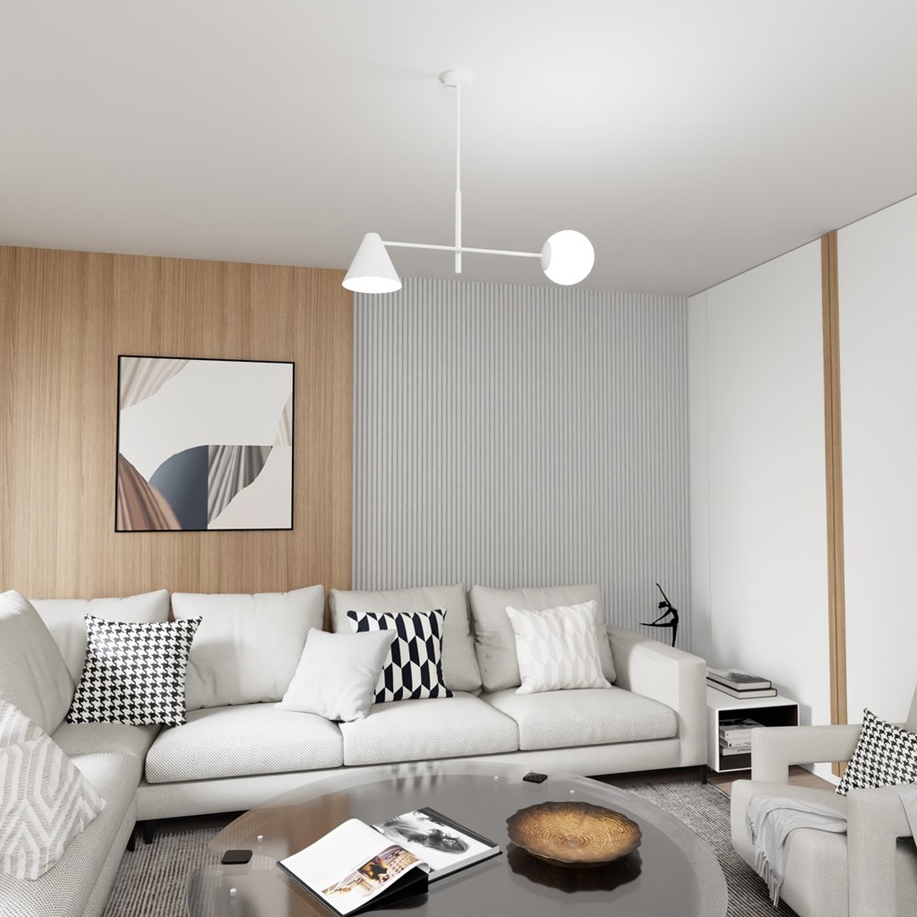 Hermes 2 chandelier – White – photo 3