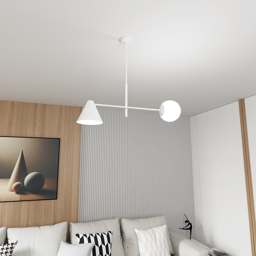 Hermes 2 chandelier – White – photo 4