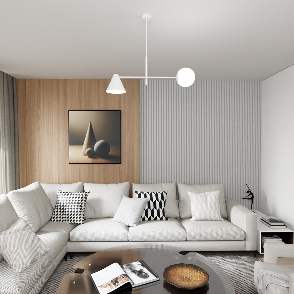 Hermes 2 chandelier – White – photo 5