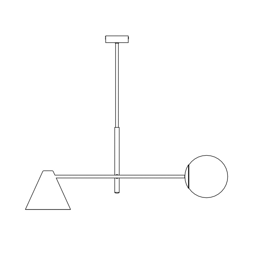 Hermes 2 chandelier – White – photo 7