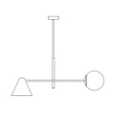 Hermes 2 chandelier – White – photo 7