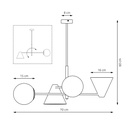 Hermes 4 chandelier – White – photo 9