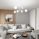 Hermes 6 chandelier – White – photo 3