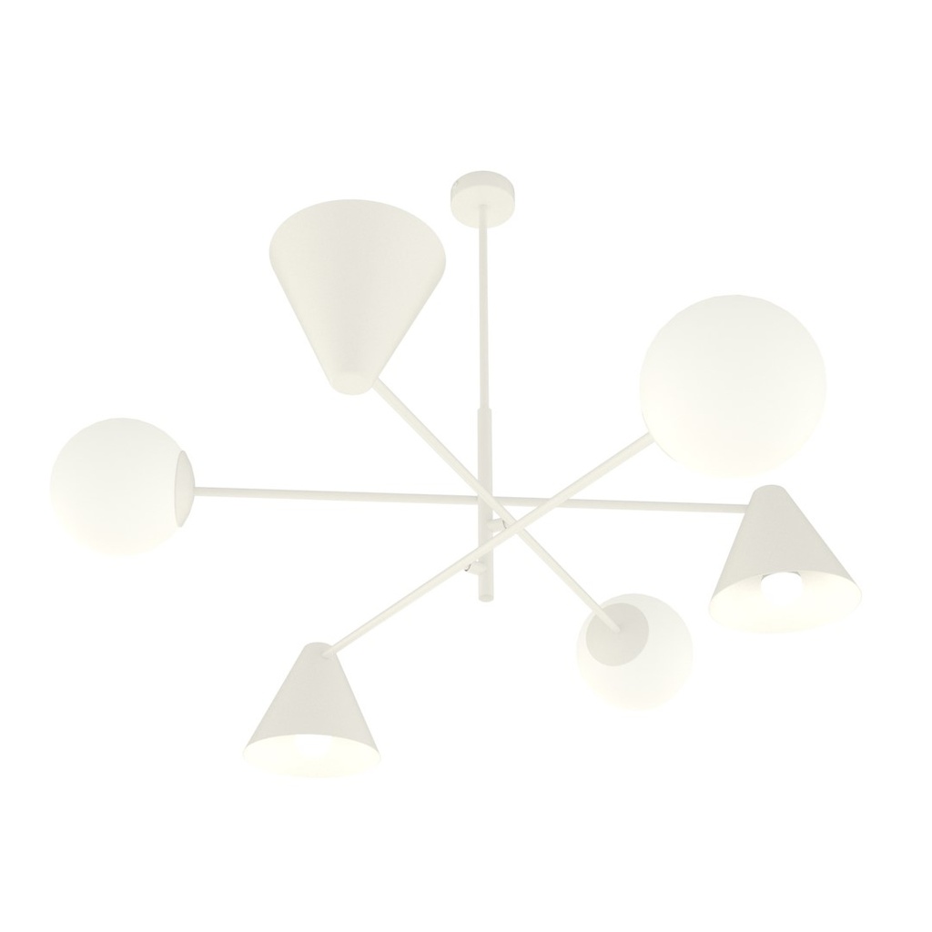 Hermes 6 chandelier – White – photo 6