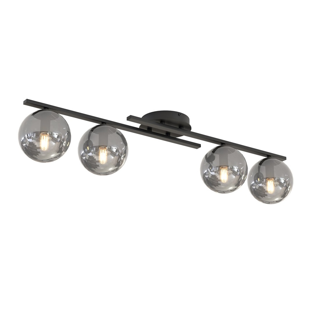 KAIRO 4 Black/Opal Ceiling Lamp – graphite – photo 3