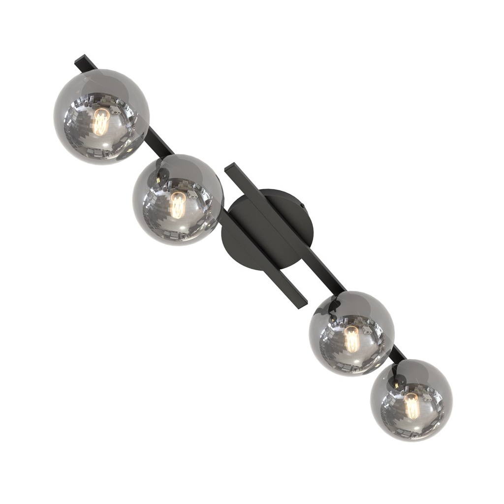 KAIRO 4 Black/Opal Ceiling Lamp – graphite – photo 4