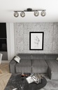 KAIRO 4 Black/Opal Ceiling Lamp – graphite – photo 5