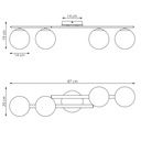 KAIRO 4 Black/Opal Ceiling Lamp – graphite – photo 8