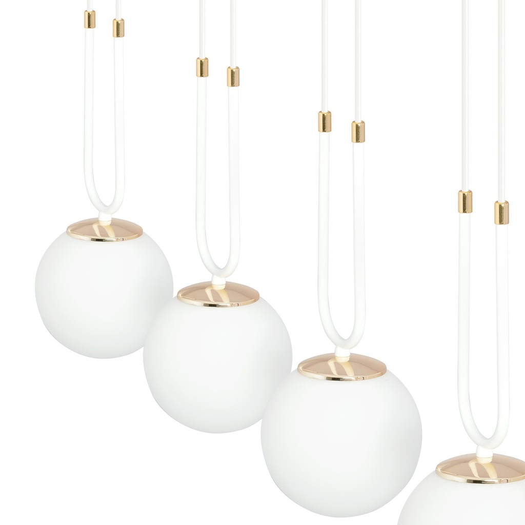 Glam 4 pendant lamp – White, opal – photo 7