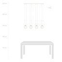 Glam 4 pendant lamp – White, opal – photo 9