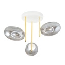Argo 3 ceiling lamp – White, graphite – photo 3
