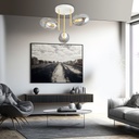 Argo 3 ceiling lamp – White, graphite – photo 5