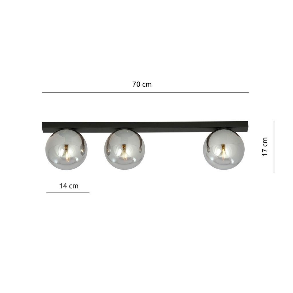 Fit 3 ceiling lamp – graphite – photo 3