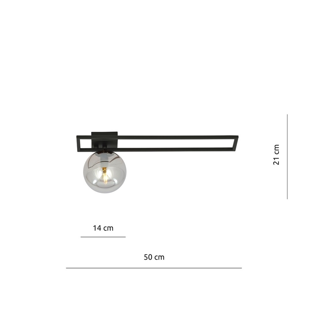 Imago 1C ceiling lamp – graphite – photo 8
