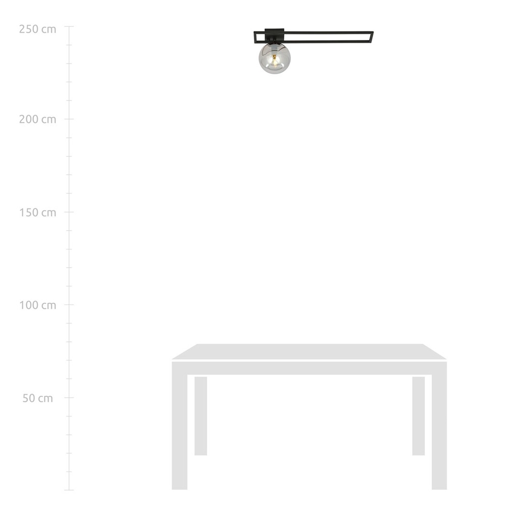 Imago 1C ceiling lamp – graphite – photo 9