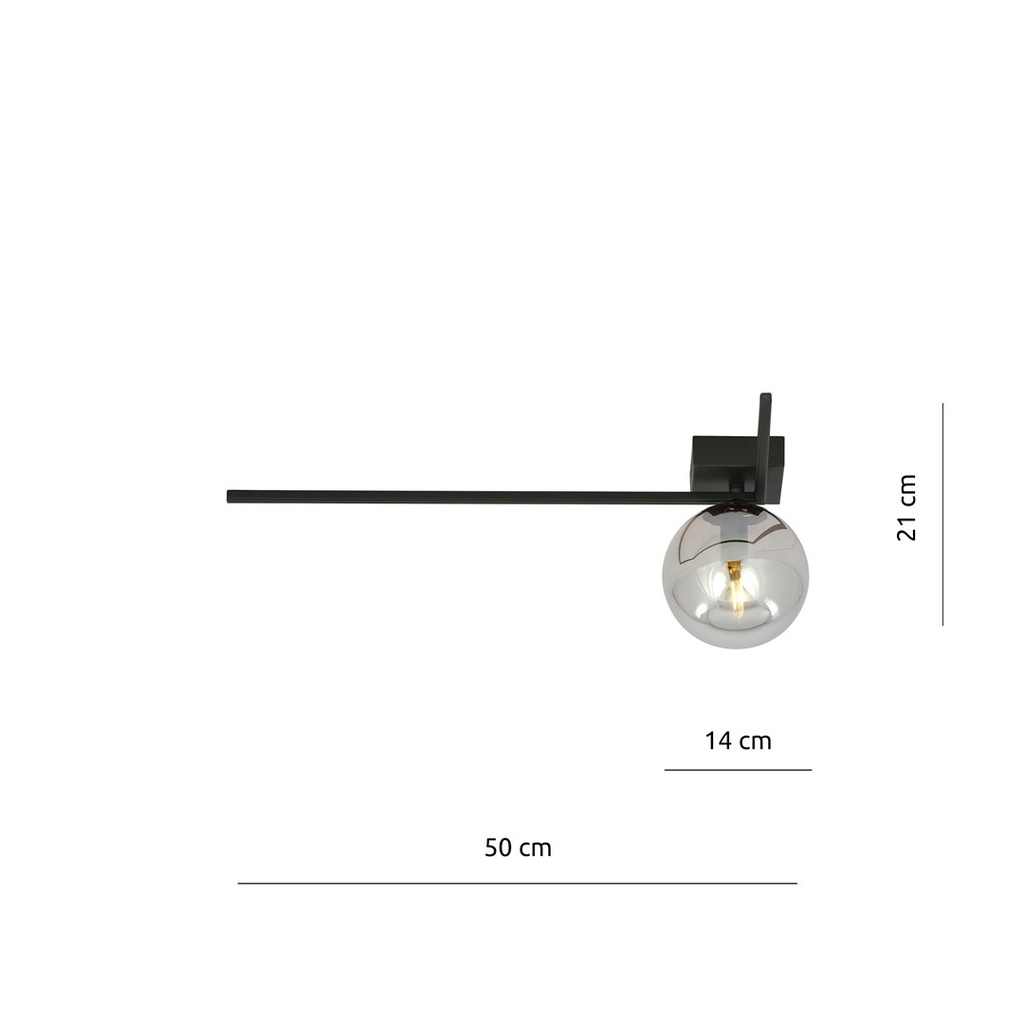 Imago 1F ceiling lamp – graphite – photo 10