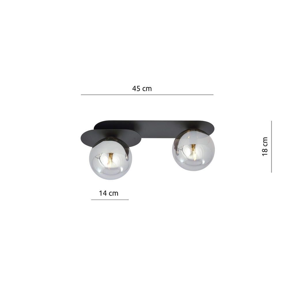 Plaza 2 ceiling lamp – graphite – photo 7