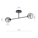 Roma 2 ceiling lamp – graphite – photo 7