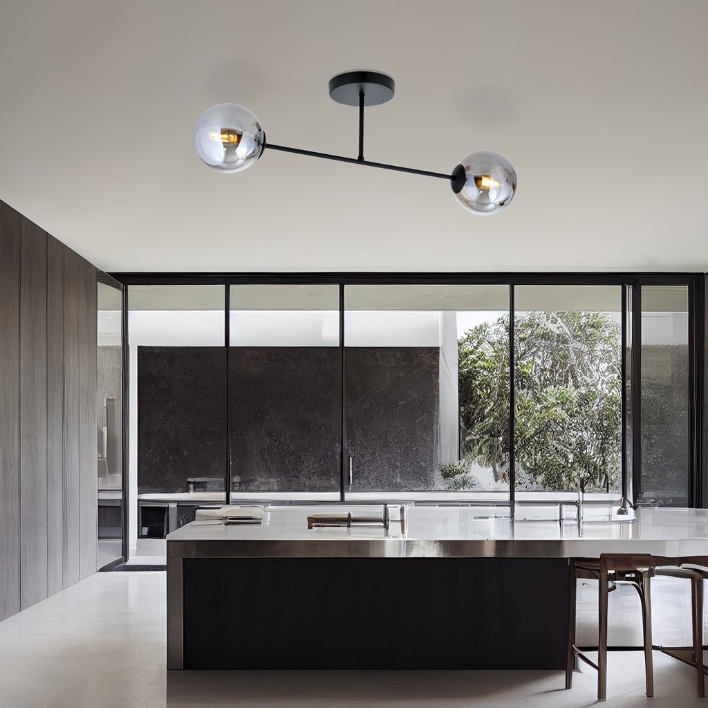Roma 2 ceiling lamp – graphite – photo 8