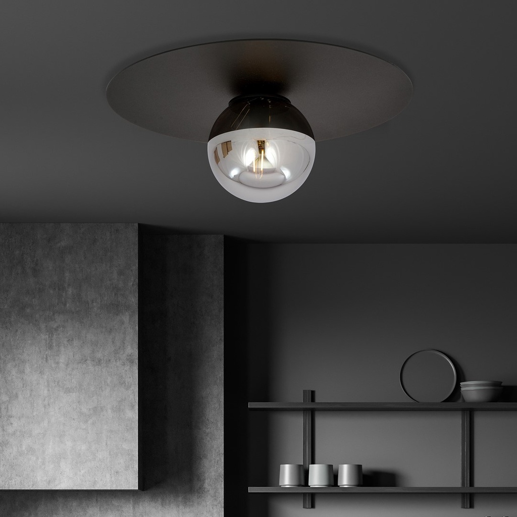 Solar 1 ceiling lamp – graphite – photo 5