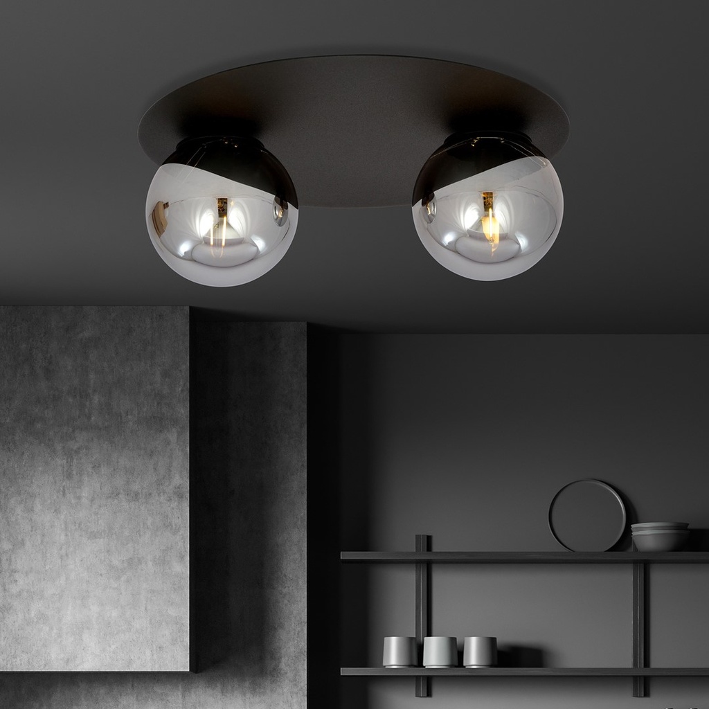 Solar 2 ceiling lamp – graphite – photo 4