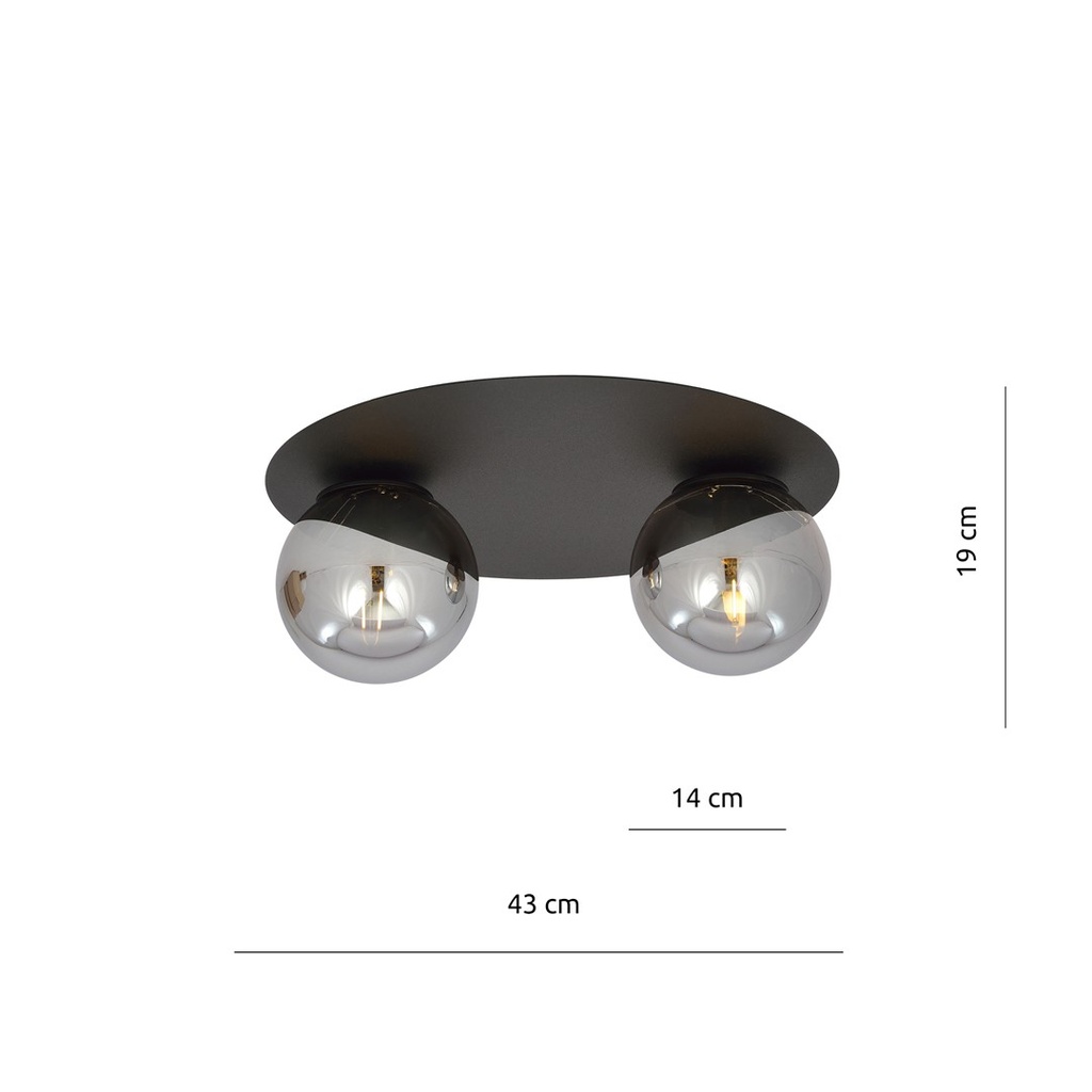 Solar 2 ceiling lamp – graphite – photo 6