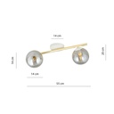 Splendi 2 ceiling lamp – White, graphite – photo 6