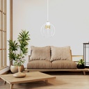 Ajax 1 pendant lamp – White – photo 4