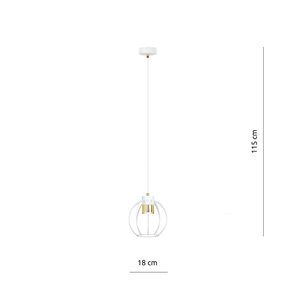Ajax 1 pendant lamp – White – photo 5