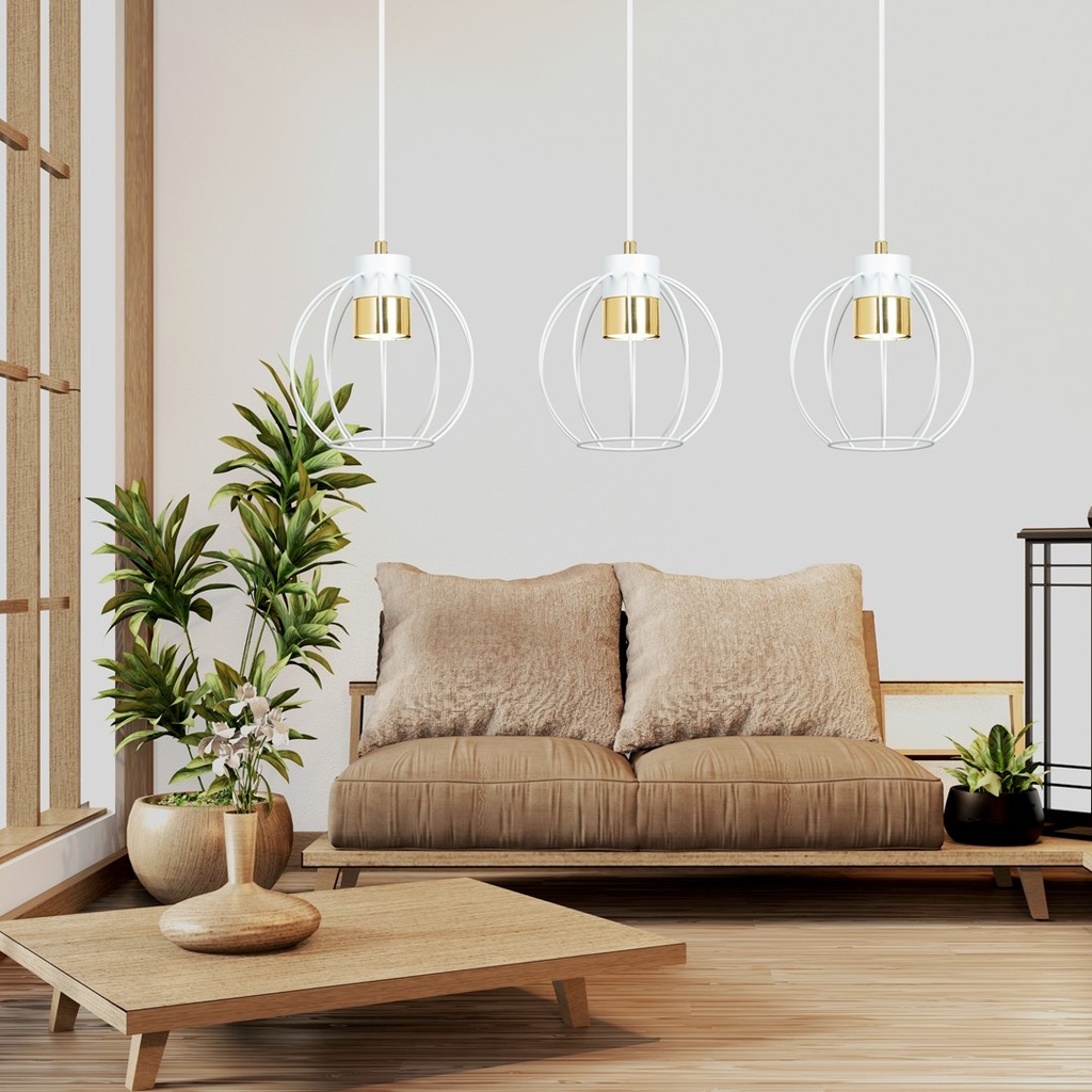 Ajax 3 pendant lamp – White – photo 4