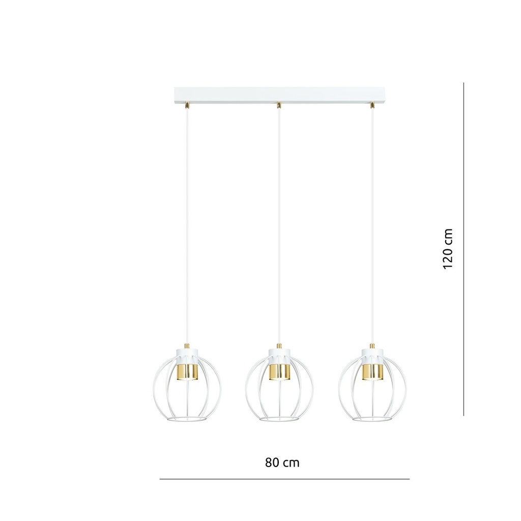 Ajax 3 pendant lamp – White – photo 5