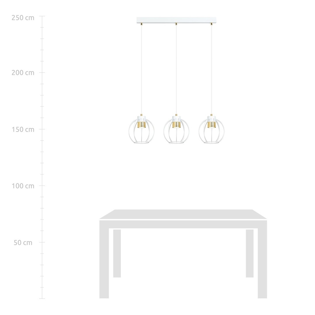 Ajax 3 pendant lamp – White – photo 6